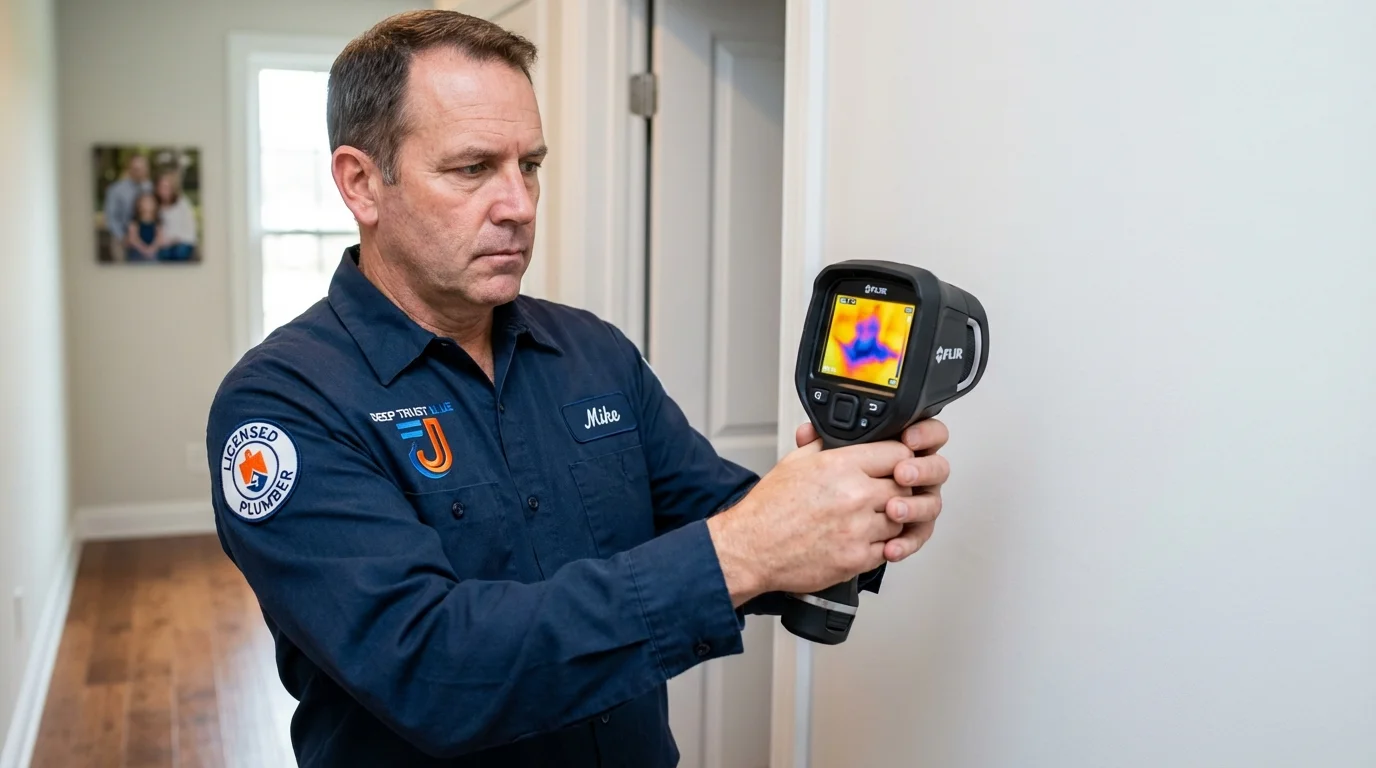 Thermal imaging leak detection by Johns Plumbing LLC in Harwich